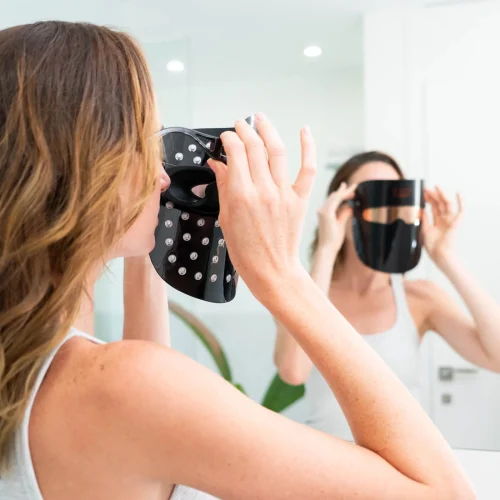 Máscara facial de fototerapia LED de Fhos